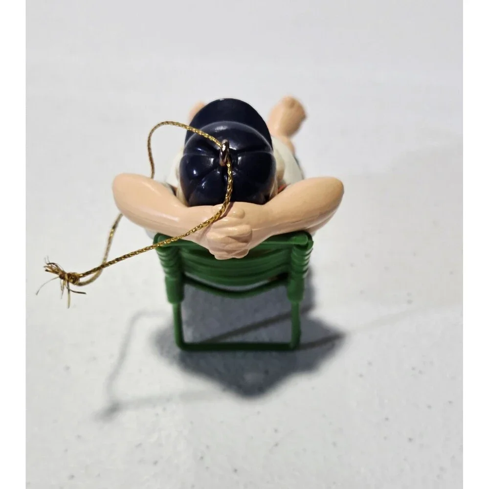 Russ Christmas Ornament Santa Beach Chair Collectible Chicago Bears